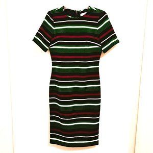 Michael Kors Dress Multicolor Striped Short Sleeve Size 6 Great Condition